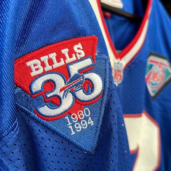 Jim Kelly Buffalo Bills Mitchell & Ness 1994 Authentic NFL Throwback Jersey - Picture 7 of 12